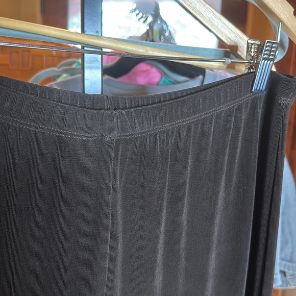 Chico's Travelers Wide Leg Flowy Pants Hot Fudge Brown Size Large (2) - Picture 3 of 7